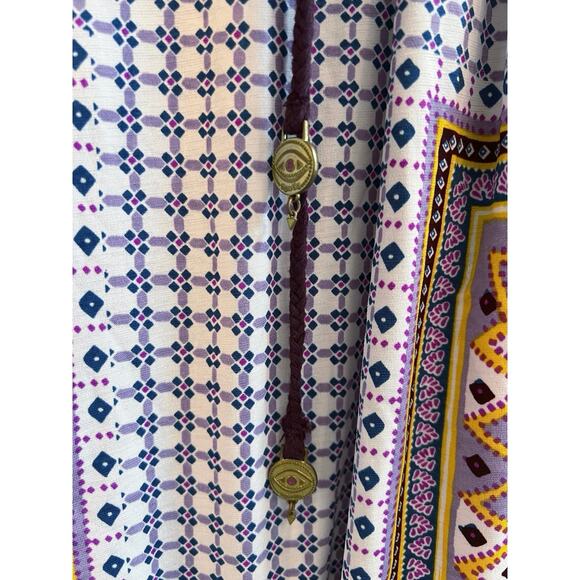 Tigerlily Dalmatia Halter Purple Blue Geo Boho Romper size 2 - Picture 12 of 15